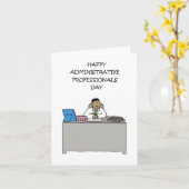 Dag van administratief professionals Afro-Amerikaa Kaart (Gele Bloem)