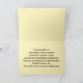 Dag van Administratieve Professionals Dank u Bedankkaart (Binnen)