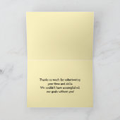 Dag van Administratieve Professionals Dank u Bedankkaart (Binnen)