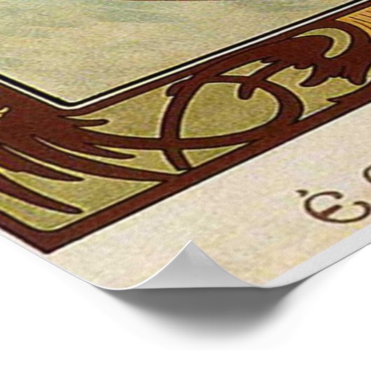 Dag van Alfons Mucha Poster (Hoek)