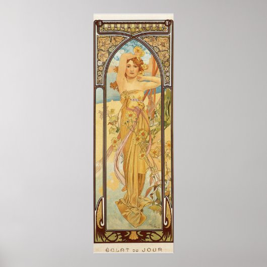 Dag van Alfons Mucha Poster (Voorkant)