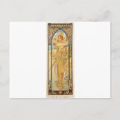 Dag van Alphonse Mucha Briefkaart (Voorkant)