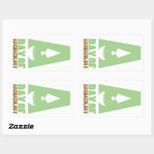 Dag van Archeologie rechthoekige sticker (Vel)