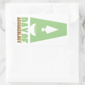 Dag van Archeologie rechthoekige sticker (Tas)