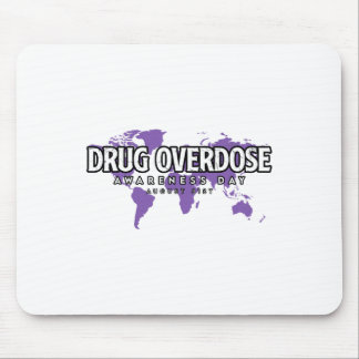 Dag van bewustwording over drugs overdosis 31 augu muismat
