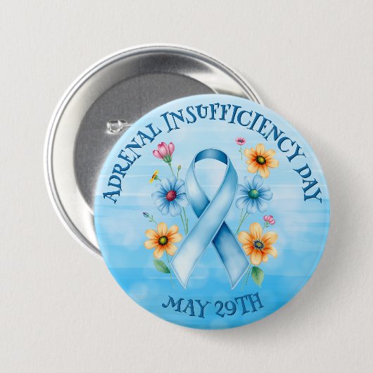 Dag van bijnierinsufficiëntie - 29 mei ronde button 7,6 cm (Voorkant /achterkant)