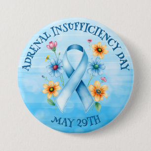 Dag van bijnierinsufficiëntie - 29 mei ronde button 7,6 cm