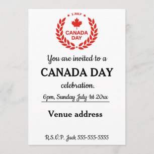 Dag van Canada, 1 juli. Kaart