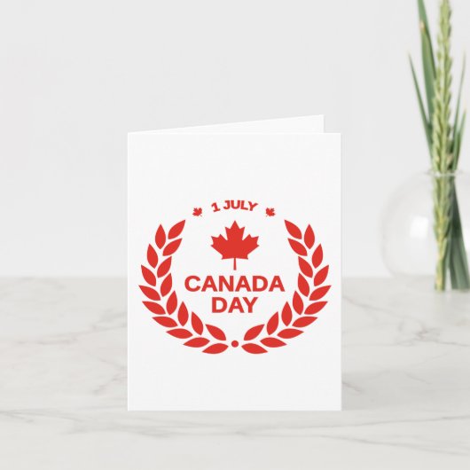 DAG VAN CANADA KAART (Voorkant)