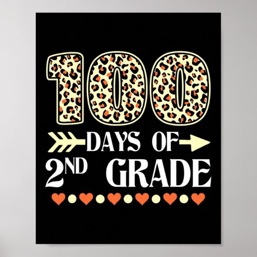Dag van de 2e klas leraren 100 dagen van school Le Poster (Voorkant)