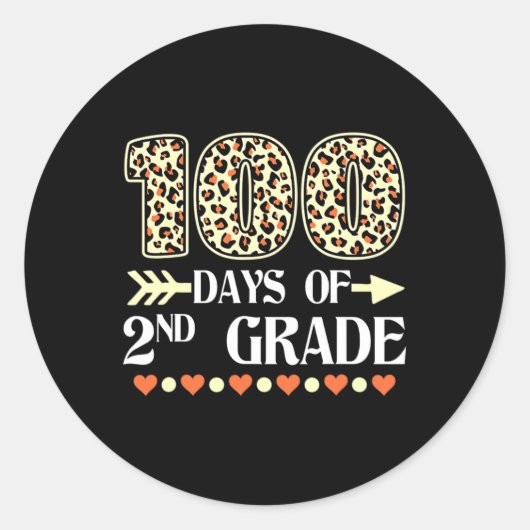 Dag van de 2e klas leraren 100 dagen van school Le Ronde Sticker (Voorkant)