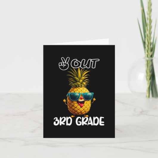 Dag van de 3e klas Vrede Uit 3e klas Grappige Grad Kaart (Voorkant)