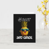 Dag van de 3e klas Vrede Uit 3e klas Grappige Grad Kaart (Gele Bloem)