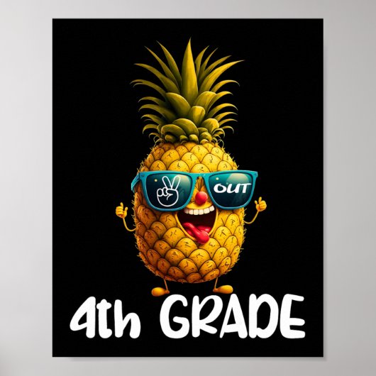 Dag van de 4e klas Vrede Uit 4e klas Grappig Gradu Poster (Voorkant)