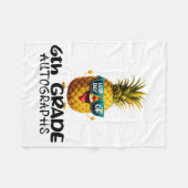 Dag van de 6e klas handtekening Afstuderen jongens Fleece Deken (Voorkant (Horizontaal))