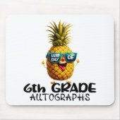 Dag van de 6e klas handtekening Afstuderen jongens Muismat (Voorkant)