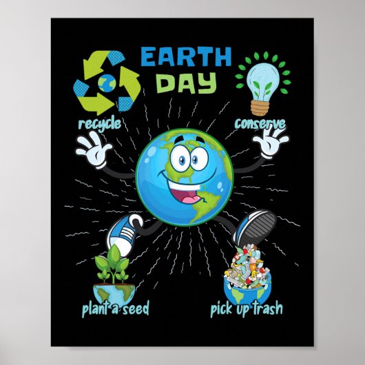 Dag van de Aarde 10 Poster (Voorkant)