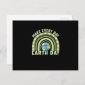 Dag van de Aarde 2022 Maak elke dag Dag van de Aar Aankondigingskaart (Voorkant / Achterkant)