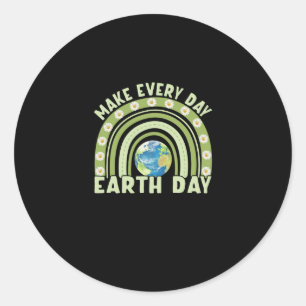 Dag van de Aarde 2022 Maak elke dag Dag van de Aar Ronde Sticker