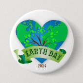 Dag van de Aarde 2024 Ronde Button 7,6 Cm (Voorkant)