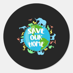 Dag van de Aarde 2025 Milieu Natuur Planeet Mens A Ronde Sticker