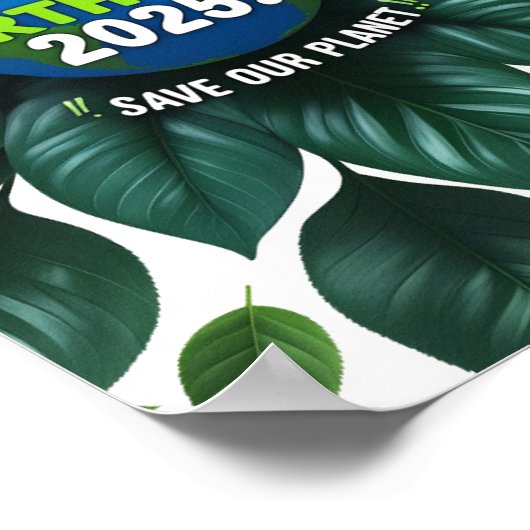 Dag van de Aarde 2025 Poster (Hoek)
