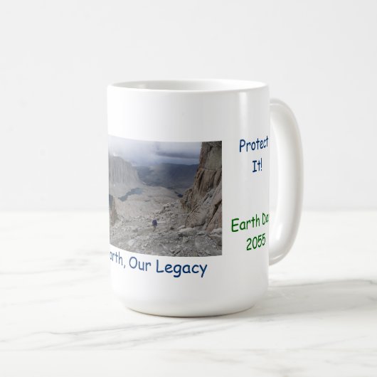 Dag van de Aarde 20xx Mok Solitaire Wandelaar (Voorkant rechts)