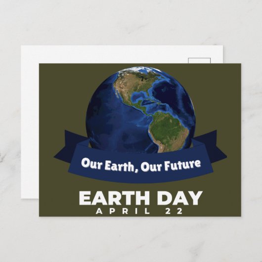 Dag van de Aarde 22 april Briefkaart (Voorkant / Achterkant)