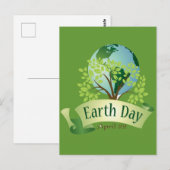 Dag van de Aarde 22 april Briefkaart (Voorkant / Achterkant)