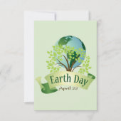 Dag van de Aarde 22 April Dank u Kaart (Voorkant)
