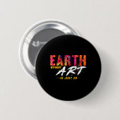 Dag van de Aarde, 22 april, Jubileum Aarde zonder Ronde Button 5,7 Cm (Voorkant /achterkant)