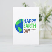 Dag van de Aarde 22 april Kaart (Staand voorkant)