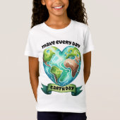 Dag van de Aarde 22 april Recyclen het milieu redd T-shirt (Voorkant)
