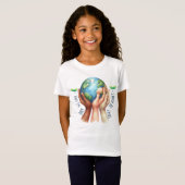 Dag van de Aarde 22 april Recyclen het milieu redd T-shirt (Voorkant volledig)