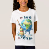 Dag van de Aarde 22 april Recyclen het milieu redd T-shirt (Voorkant)