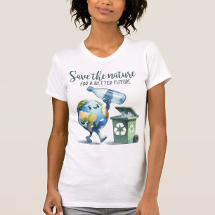 Dag van de Aarde 22 april Recyclen het milieu redd T-shirt