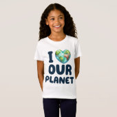Dag van de Aarde 22 april Recyclen het milieu redd T-shirt (Voorkant volledig)