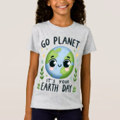 Dag van de Aarde 22 april Recyclen het milieu redd T-shirt (Voorkant)