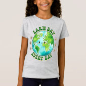 Dag van de Aarde 22 april Recyclen het milieu redd T-shirt (Voorkant)