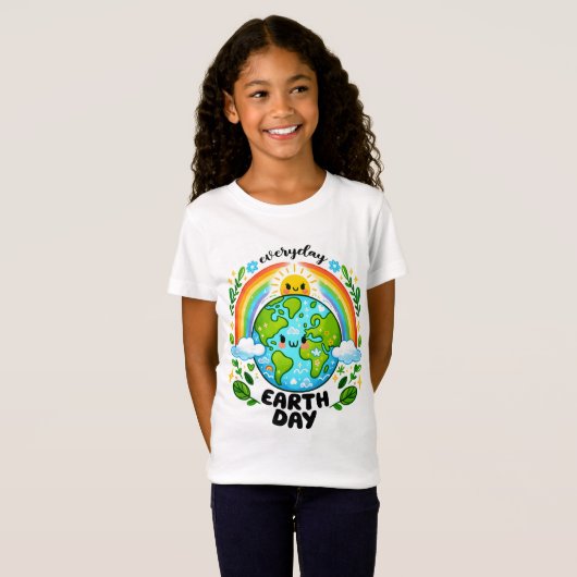 Dag van de Aarde 22 april Recyclen het milieu redd T-shirt (Voorkant volledig)