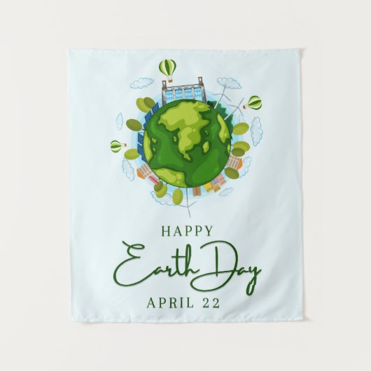 Dag van de Aarde 22 april Wandkleed (Voorkant)