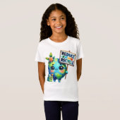 Dag van de Aarde 22 april Wees vriendelijk voor de T-shirt (Voorkant volledig)