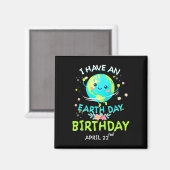 Dag van de Aarde 22e Groene Dag April Magneet (Voorkant / Achterkant)