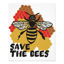 Dag van de Aarde, bespaar de bijen Foto Afdruk