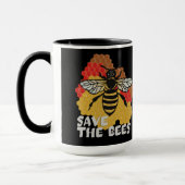 Dag van de Aarde, bespaar de bijen Mok (Links)