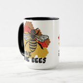 Dag van de Aarde, bespaar de bijen Mok (Voorkant links)