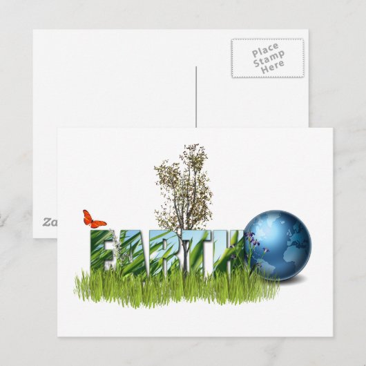 Dag van de Aarde Briefkaart (Voorkant / Achterkant)
