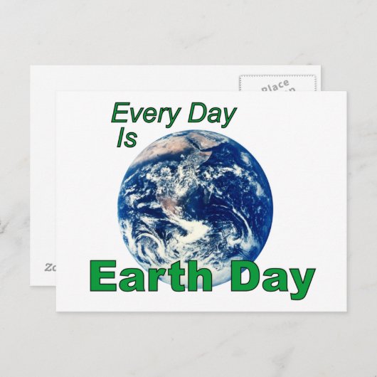 Dag van de Aarde Briefkaart (Voorkant / Achterkant)