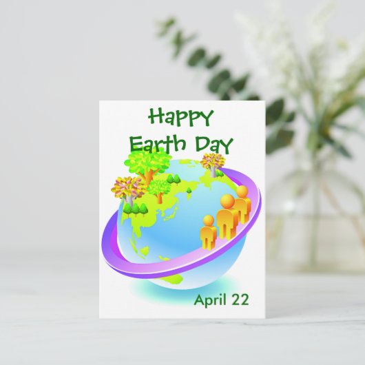 Dag van de Aarde Briefkaart (Staand voorkant)
