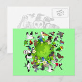 Dag van de Aarde Briefkaart (Voorkant / Achterkant)